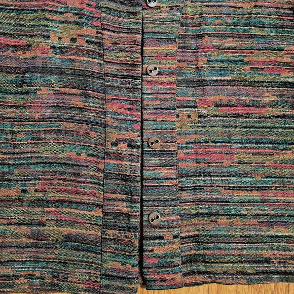 NWT Christopher & Banks suit jacket/ blazer, women's Large, green/orange/red - Picture 2 of 16